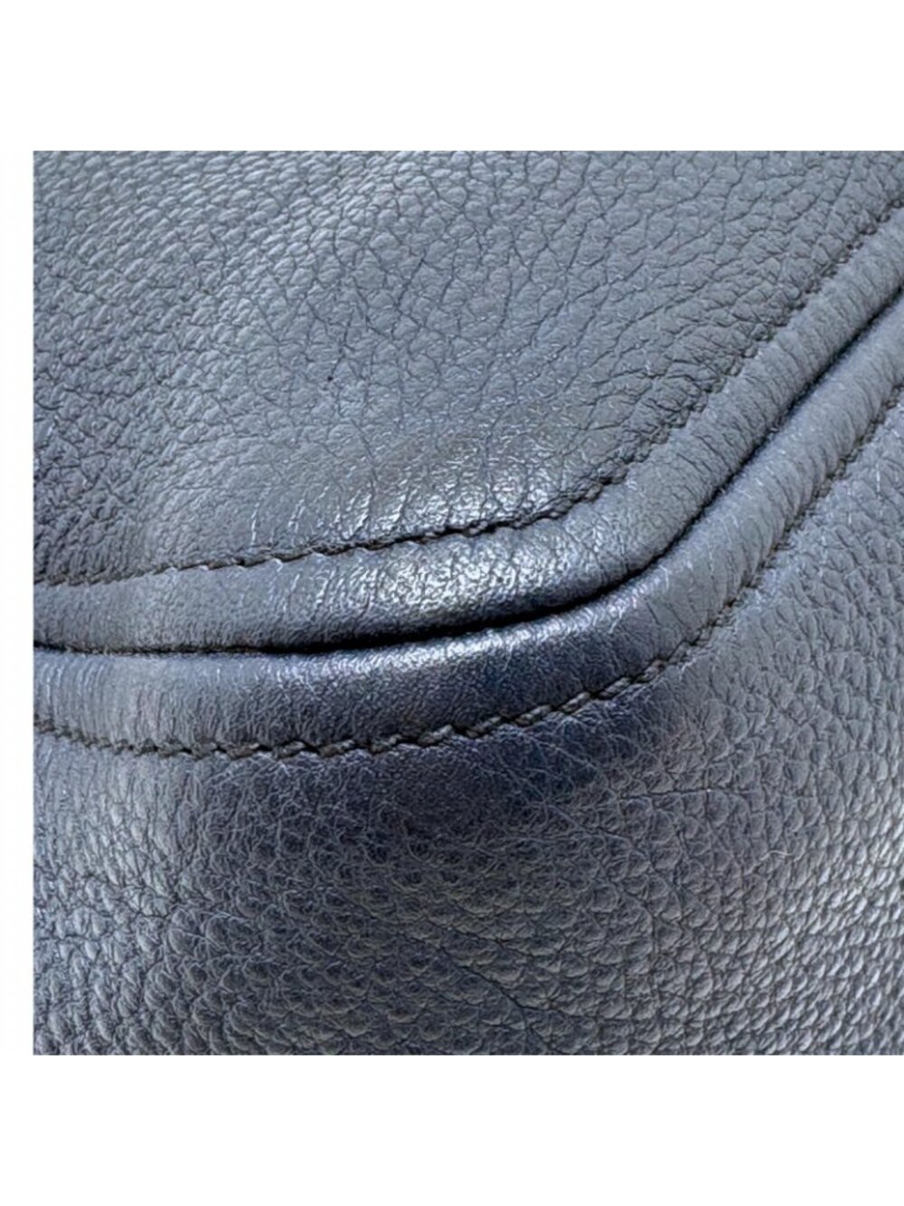 Prada 2-Way Bag Navy Leather - Picture 4 of 10